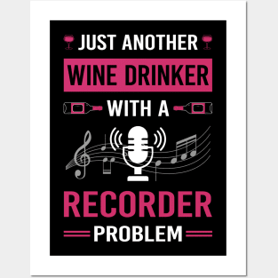 Wine Drinker Recorder Recorders Posters and Art